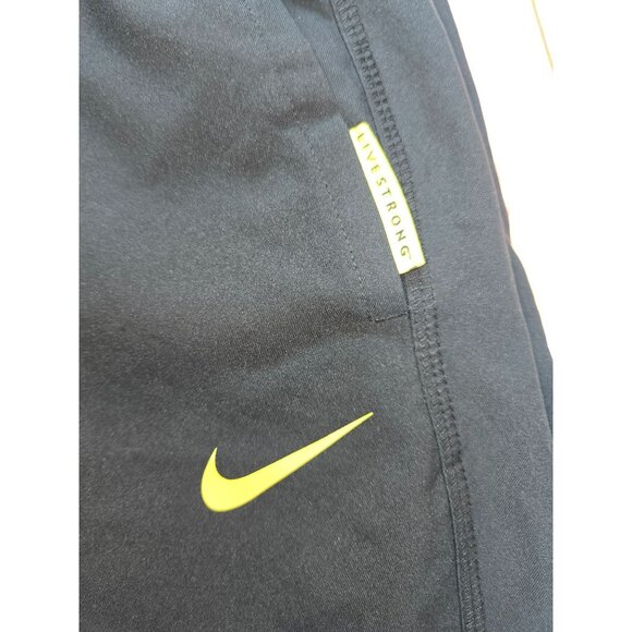 Nike Dri-Fit Livestrong Black Performance Training Pants Medium Recycled Polyest - Picture 7 of 9